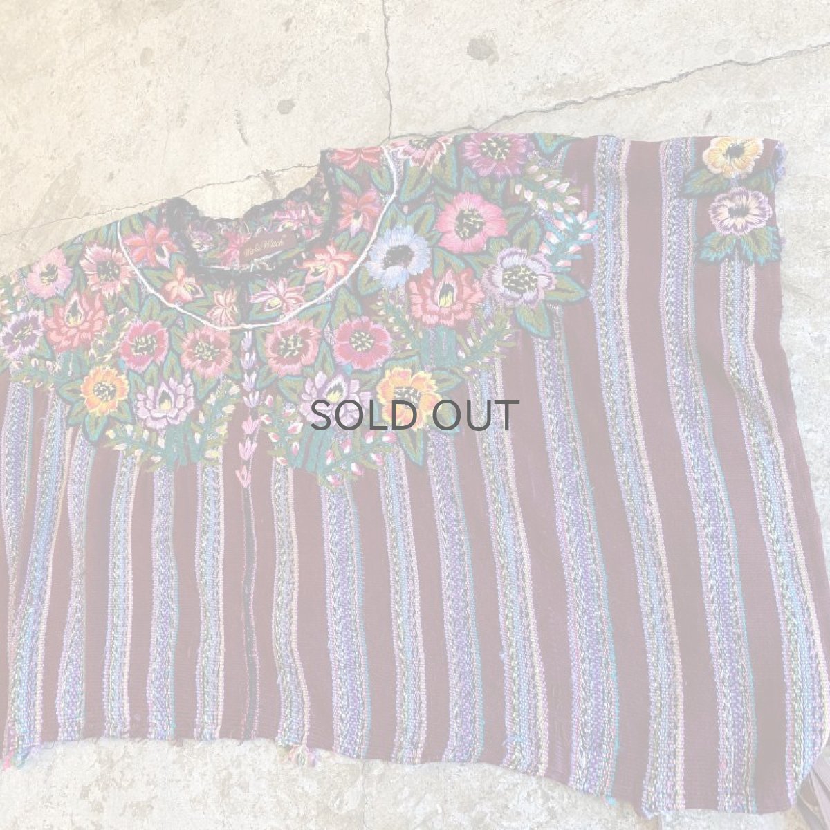 画像3: 【Wiz&Witch】VINTAGE FABRIC SIDE OPEN TOPS / OS (3)