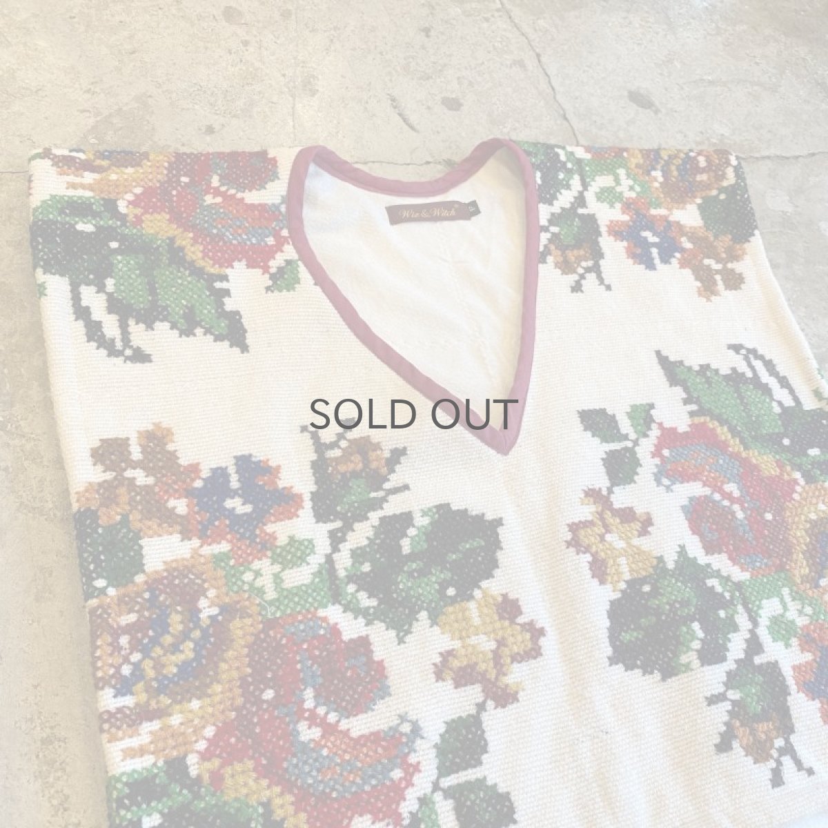 画像3: 【Wiz&Witch】VINTAGE FABRIC SIDE OPEN TOPS / OS (3)