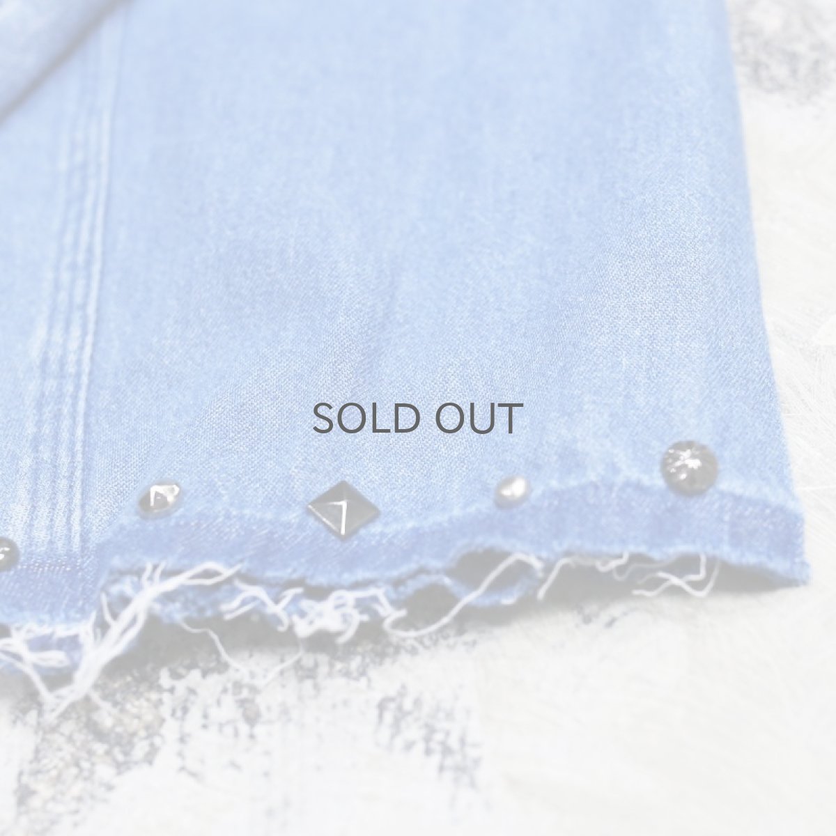 画像4: 【Wiz&Witch】"WANDERER" STUDS ZIP UP DENIM LONG SHIRT / OS (4)