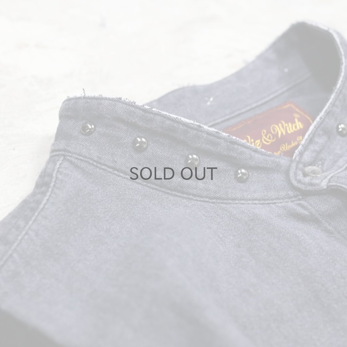 画像3: 【Wiz&Witch】"UNITED" STUDS TWO FACE BIG SHIRT / OS (3)