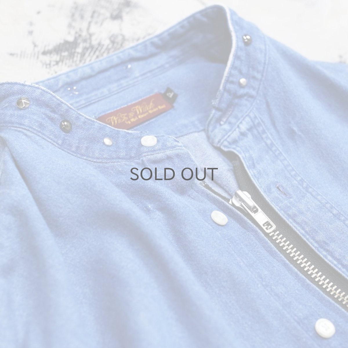 画像3: 【Wiz&Witch】"WANDERER" STUDS ZIP UP DENIM LONG SHIRT / OS (3)