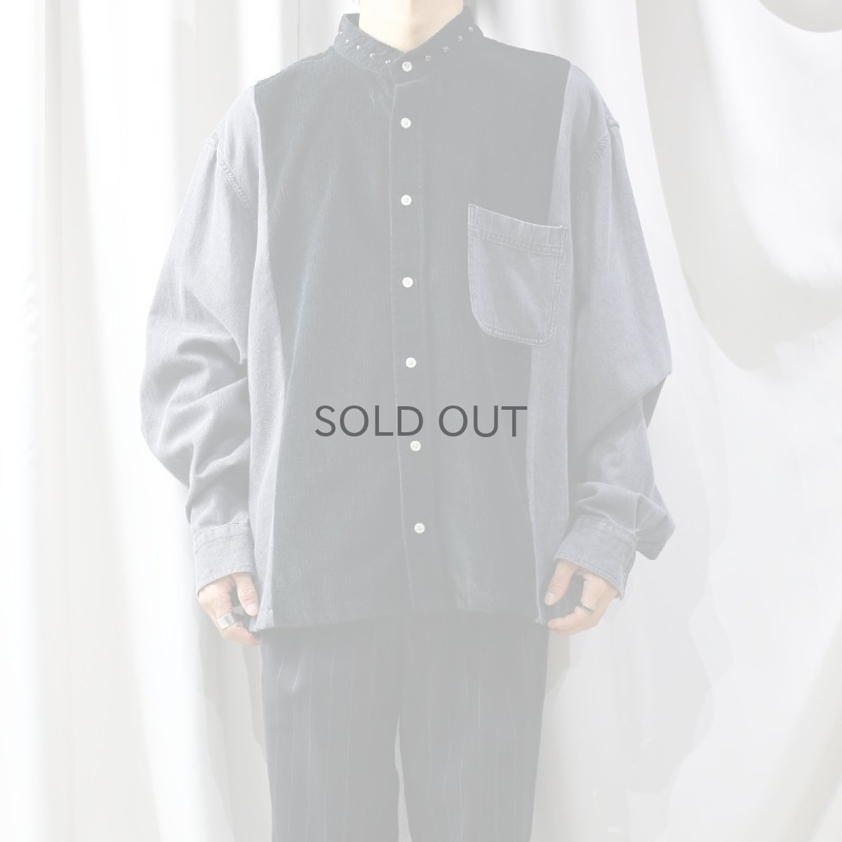 画像7: 【Wiz&Witch】"UNITED" STUDS TWO FACE BIG SHIRT / OS (7)