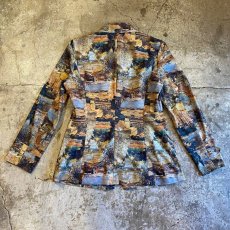 画像2: ALL OVER PATTERN DESIGN JACKET / Ladies S  (2)