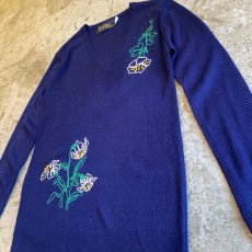 画像4: FLORAL EMBROIDERY KNIT / Ladies M (4)