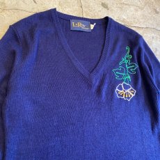 画像3: FLORAL EMBROIDERY KNIT / Ladies M (3)