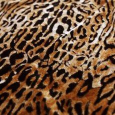 画像4: OLD LEOPARD PATTERN VELOUR TOPS / Mens M(S) / MADE IN USA (4)