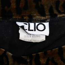 画像8: OLD LEOPARD PATTERN VELOUR TOPS / Mens M(S) / MADE IN USA (8)