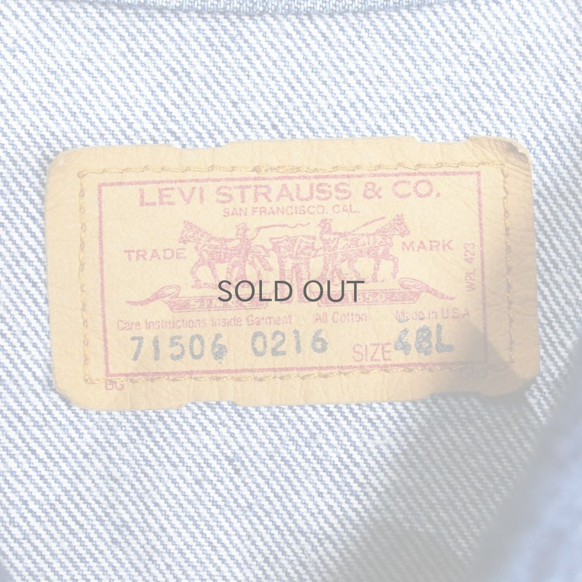 画像10: 【LEVI'S】OLD "STUSSY" CUSTOM DENIM JACKET / Mens L / MADE IN USA (10)