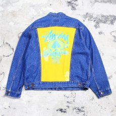 画像1: 【LEVI'S】OLD "STUSSY" CUSTOM DENIM JACKET / Mens L / MADE IN USA (1)