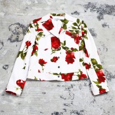 画像1: ROSE PATTERN TRACKER JACKET / Mens S / MADE IN USA (1)