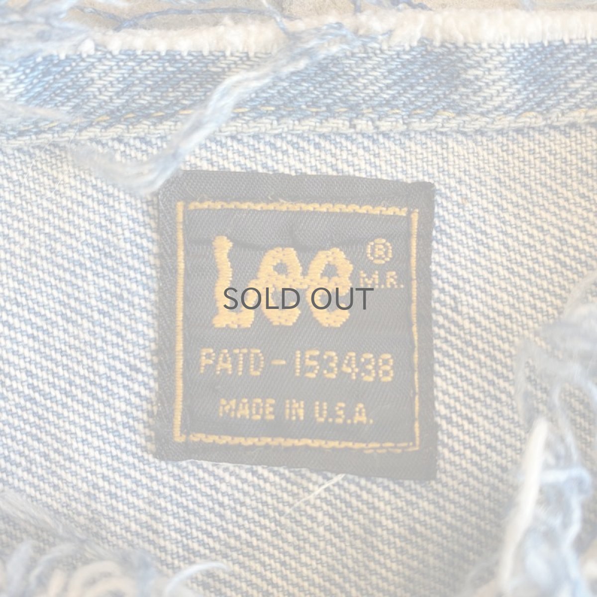 画像8: 【LEE】COLLAR LESS CUT OFF DENIM JACKET / MADE IN USA / Ladies S (8)