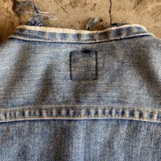 画像7: 【LEE】COLLAR LESS CUT OFF DENIM JACKET / MADE IN USA / Ladies S (7)