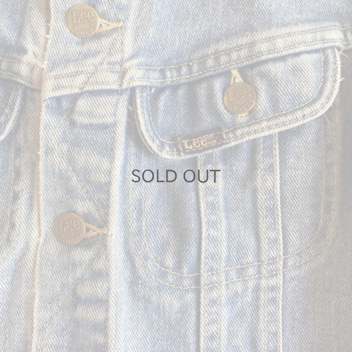 画像4: 【LEE】COLLAR LESS CUT OFF DENIM JACKET / MADE IN USA / Ladies S (4)