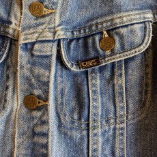 画像4: 【LEE】COLLAR LESS CUT OFF DENIM JACKET / MADE IN USA / Ladies S (4)