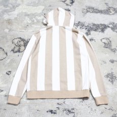 画像2: STRIPE PATTERN COTTON HOODIE / Mens M (2)