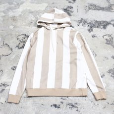 画像1: STRIPE PATTERN COTTON HOODIE / Mens M (1)