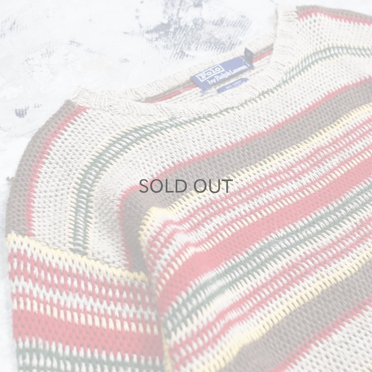 画像3: 【RALPH LAUREN】BORDER HAND KNIT / Mens XL (3)