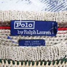 画像8: 【RALPH LAUREN】BORDER HAND KNIT / Mens XL (8)