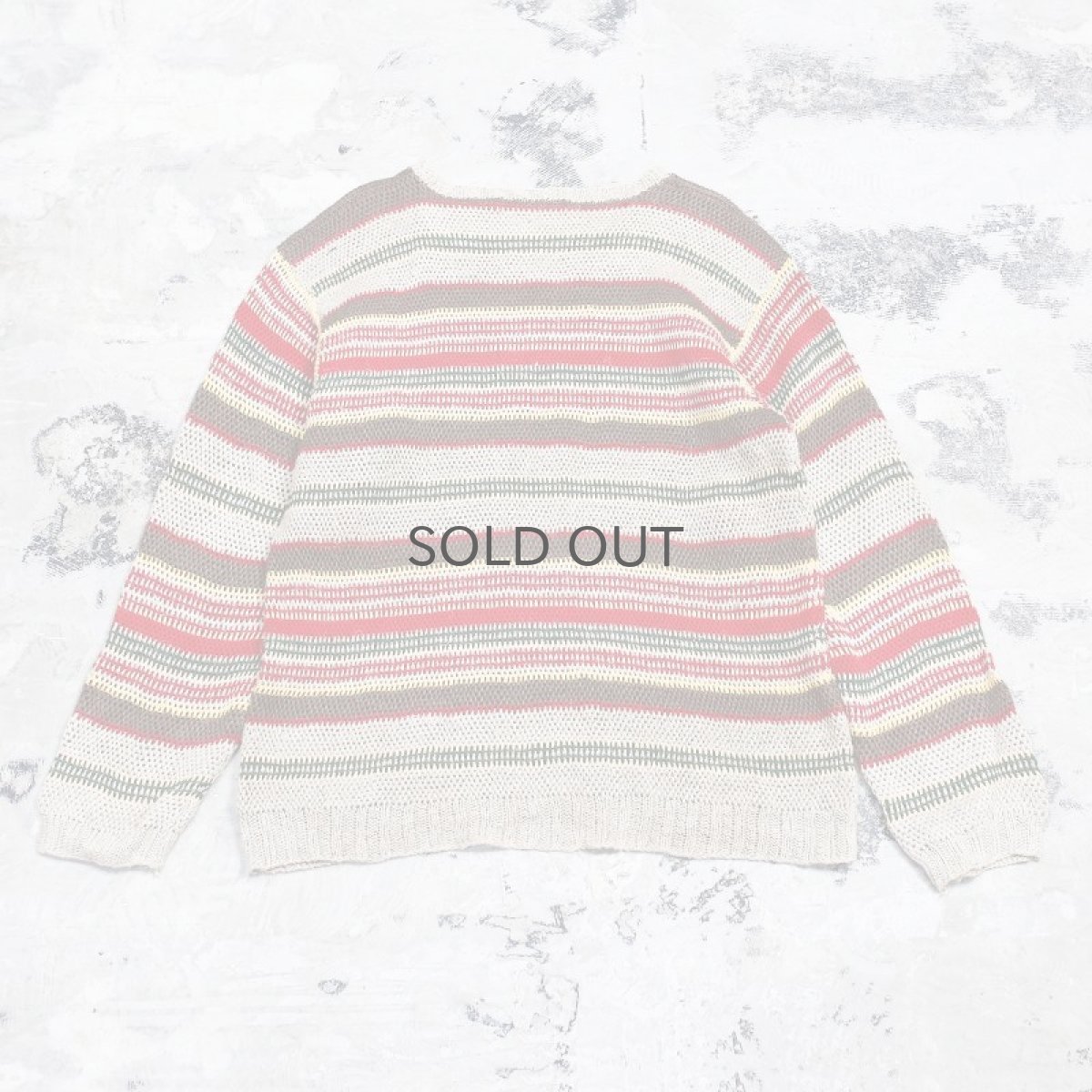 画像2: 【RALPH LAUREN】BORDER HAND KNIT / Mens XL (2)