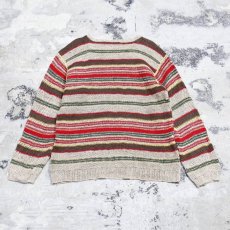 画像2: 【RALPH LAUREN】BORDER HAND KNIT / Mens XL (2)