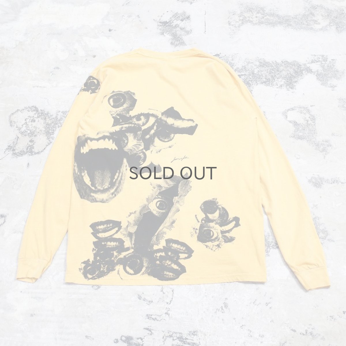 画像2: 【JESUS AND JOHN】CHAOS L/S T-SHIRTS / BEIGE (2)