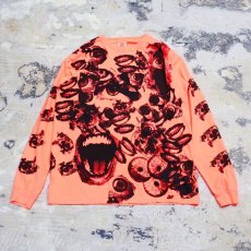 画像1: 【JESUS AND JOHN】CHAOS L/S T-SHIRTS / ORANGE (1)