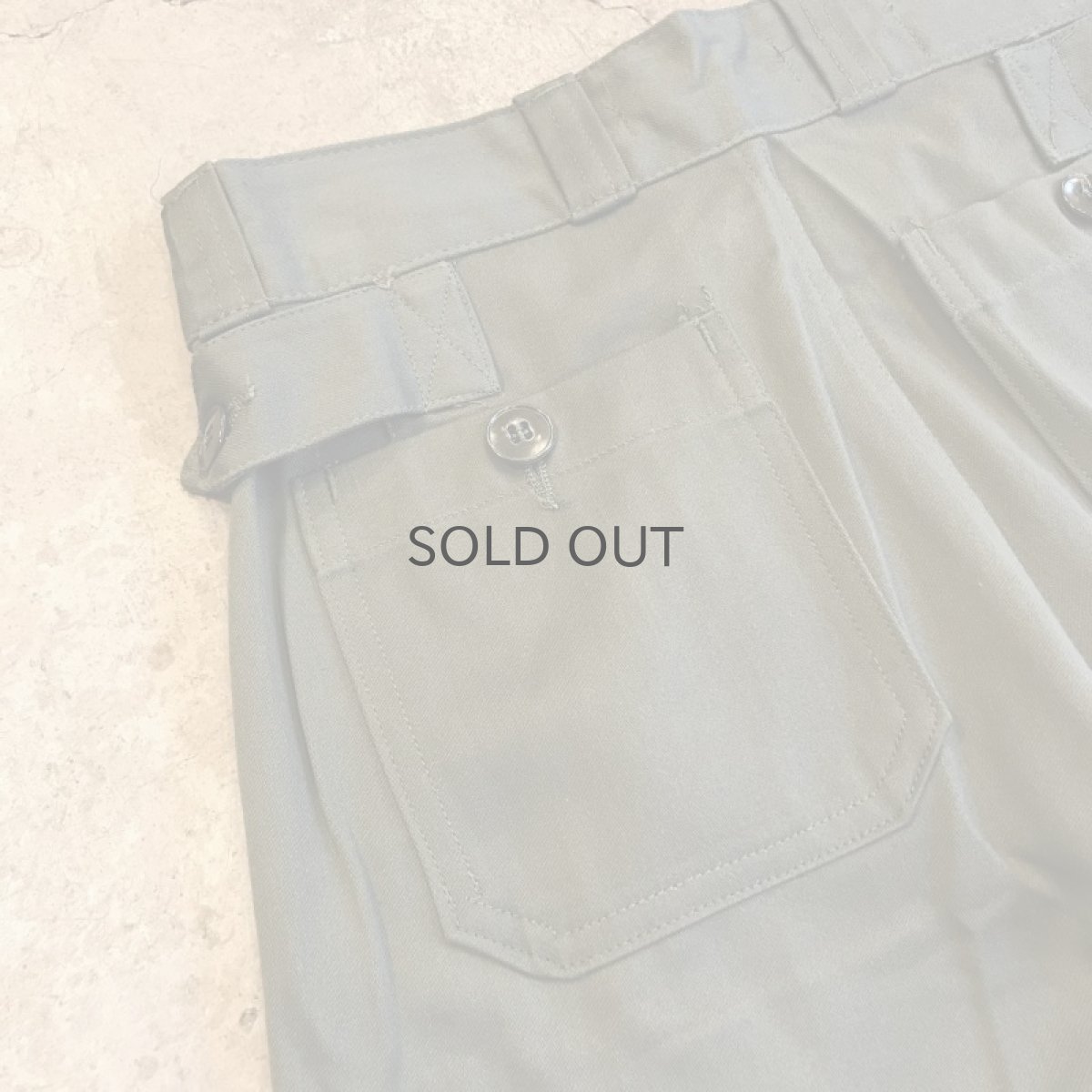 画像8: 【Wiz&Witch】 "UNITED" VINTAGE FRINGE MILITARY PANTS / W26 (8)