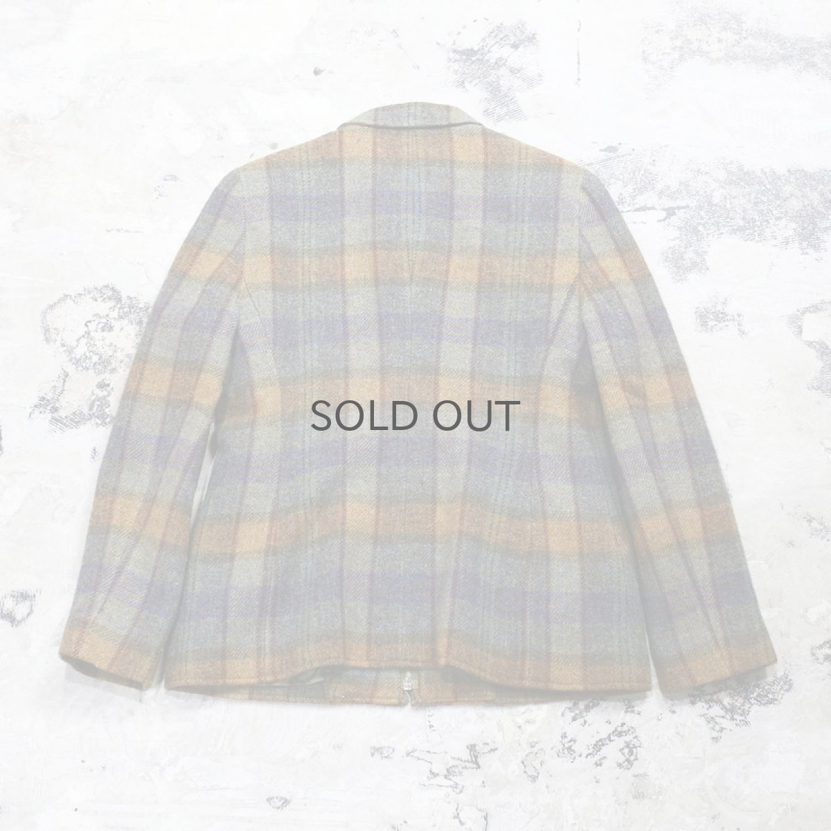 画像2: 【RALPH LAUREN】WOOL CHECK PATTERN JACKET / Mens M(Ladies L) (2)