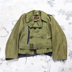 画像1: 【Wiz&Witch】"THE U.K" VTG MILITARY SHORT RIDERS JACKET / OS (1)