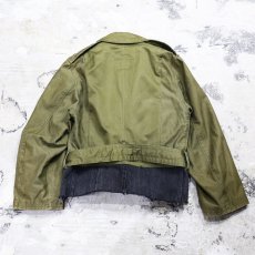 画像2: 【Wiz&Witch】"THE U.K" VTG MILITARY SHORT RIDERS JACKET / OS (2)