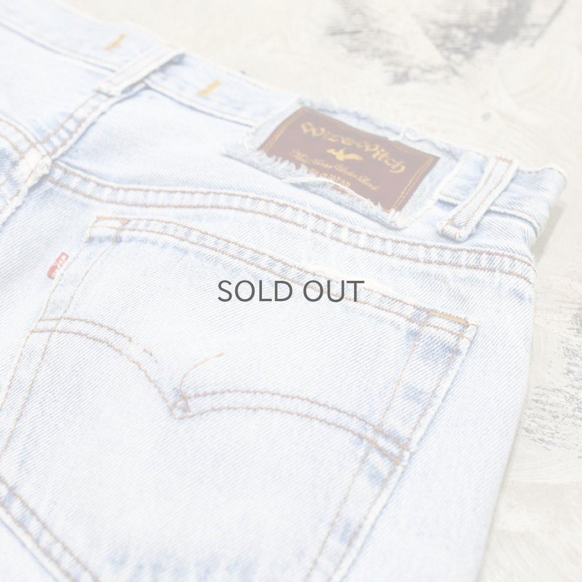 画像8: 【Wiz&Witch】"DIRTY BEAUTIFUL" CRUST ART JEANS / W32 (8)