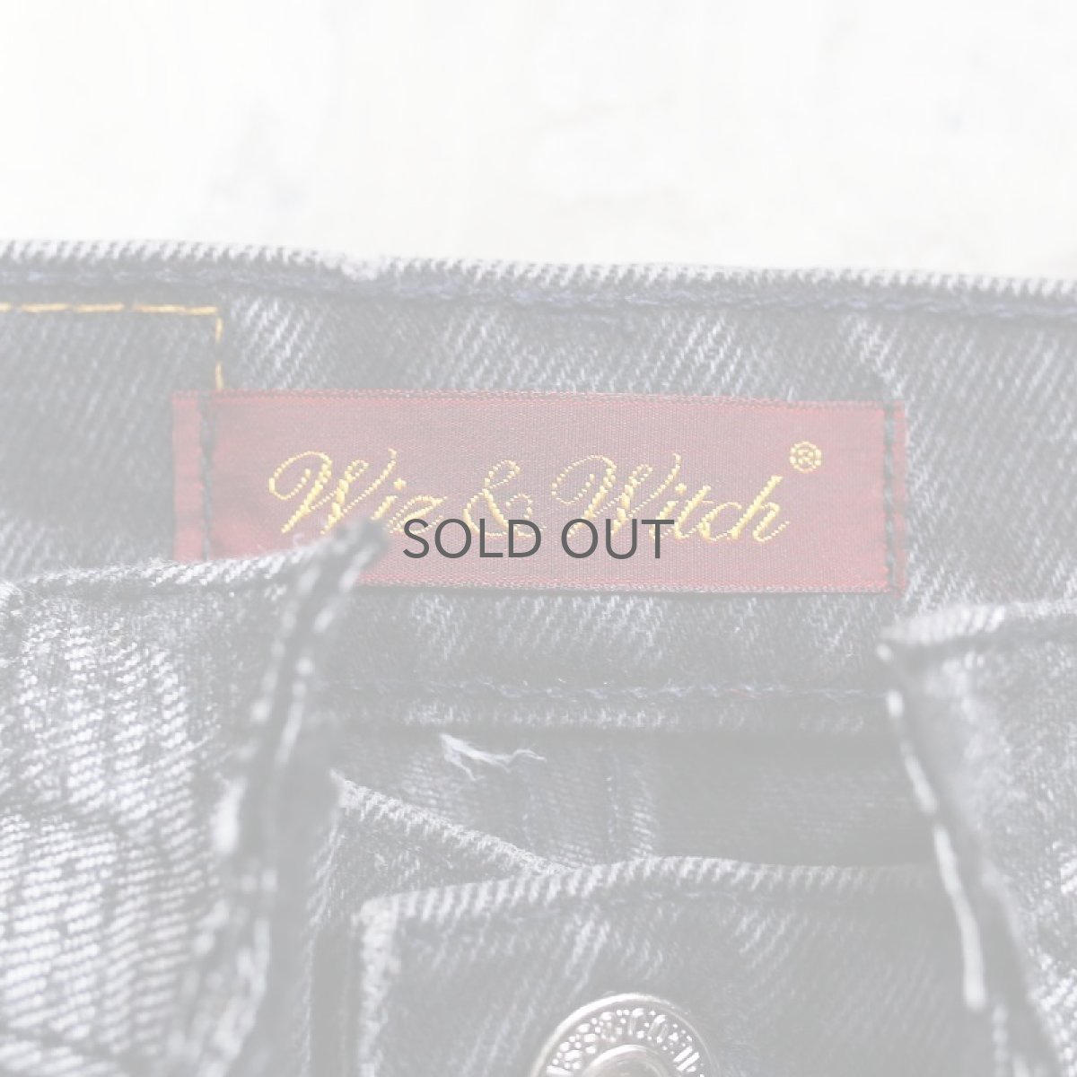 画像9: 【Wiz&Witch】"DIRTY BEAUTIFUL" SKULL TWINS DENIM PANTS / W30 (9)