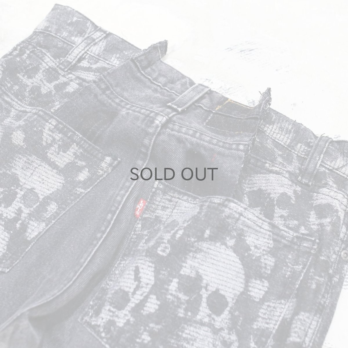 画像8: 【Wiz&Witch】"DIRTY BEAUTIFUL" SKULL TWINS DENIM PANTS / W30 (8)