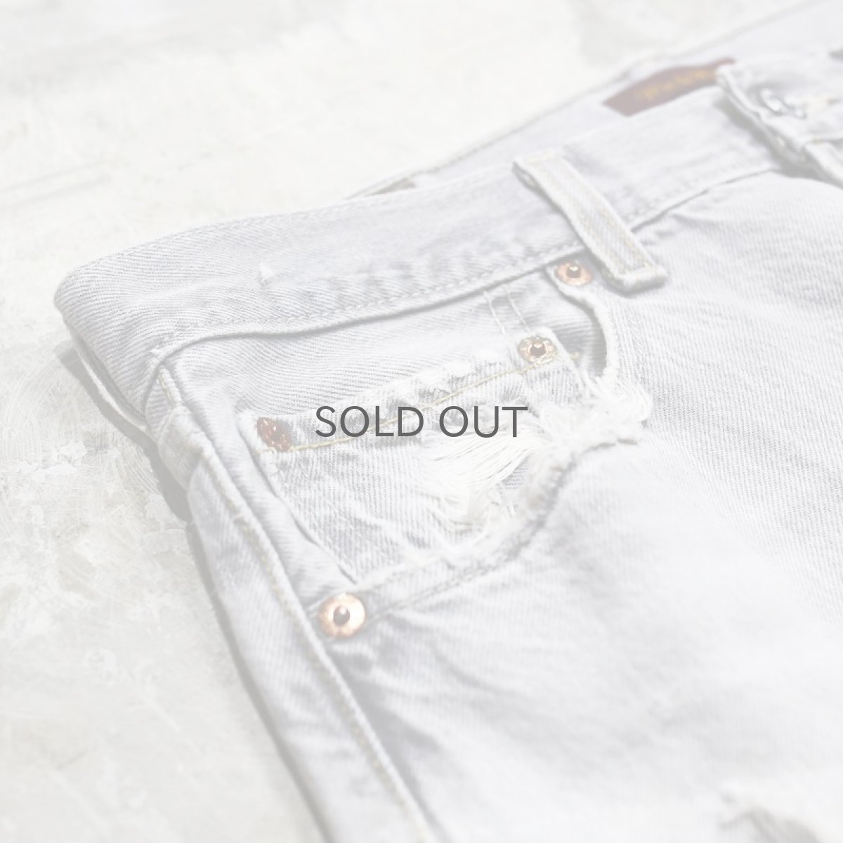 画像3: 【Wiz&Witch】"DIRTY BEAUTIFUL" ZEBRA DAMAGE JEANS / W33 (3)