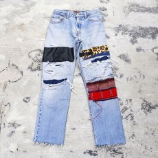 画像1: 【Wiz&Witch】"DIRTY BEAUTIFUL" CRUST ART JEANS/ W30 (1)