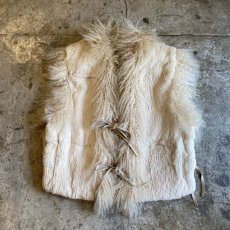 画像3: OLD SHEEP FUR REVERSIBLE DESIGN VEST / Ladies M (3)