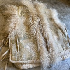 画像5: OLD SHEEP FUR REVERSIBLE DESIGN VEST / Ladies M (5)