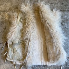 画像6: OLD SHEEP FUR REVERSIBLE DESIGN VEST / Ladies M (6)