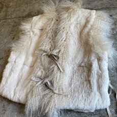 画像8: OLD SHEEP FUR REVERSIBLE DESIGN VEST / Ladies M (8)