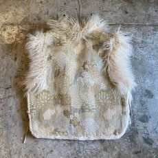 画像2: OLD SHEEP FUR REVERSIBLE DESIGN VEST / Ladies M (2)