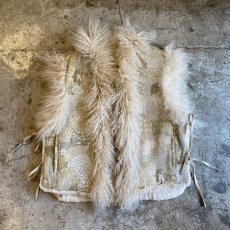 画像1: OLD SHEEP FUR REVERSIBLE DESIGN VEST / Ladies M (1)