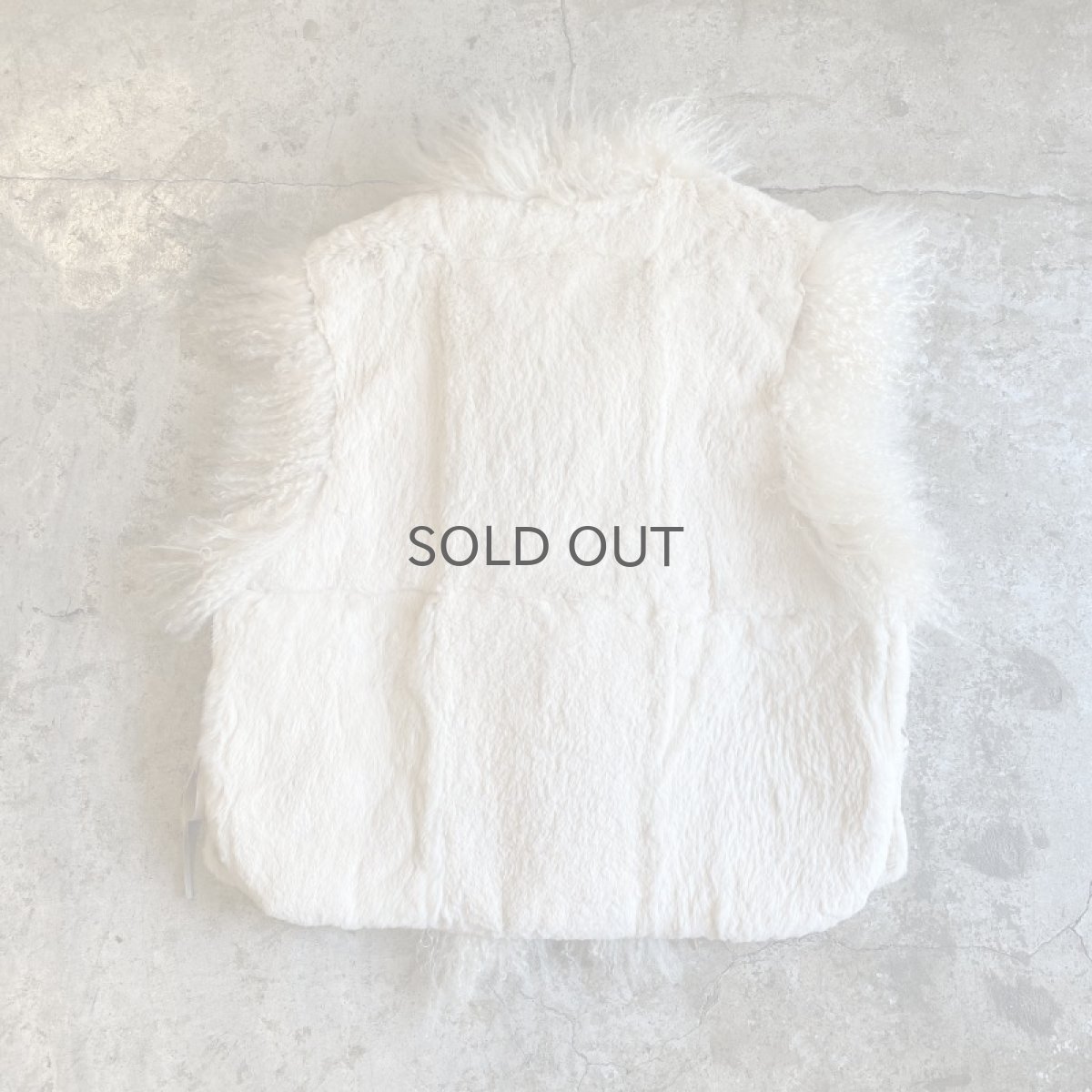 画像4: OLD SHEEP FUR REVERSIBLE DESIGN VEST / Ladies M (4)