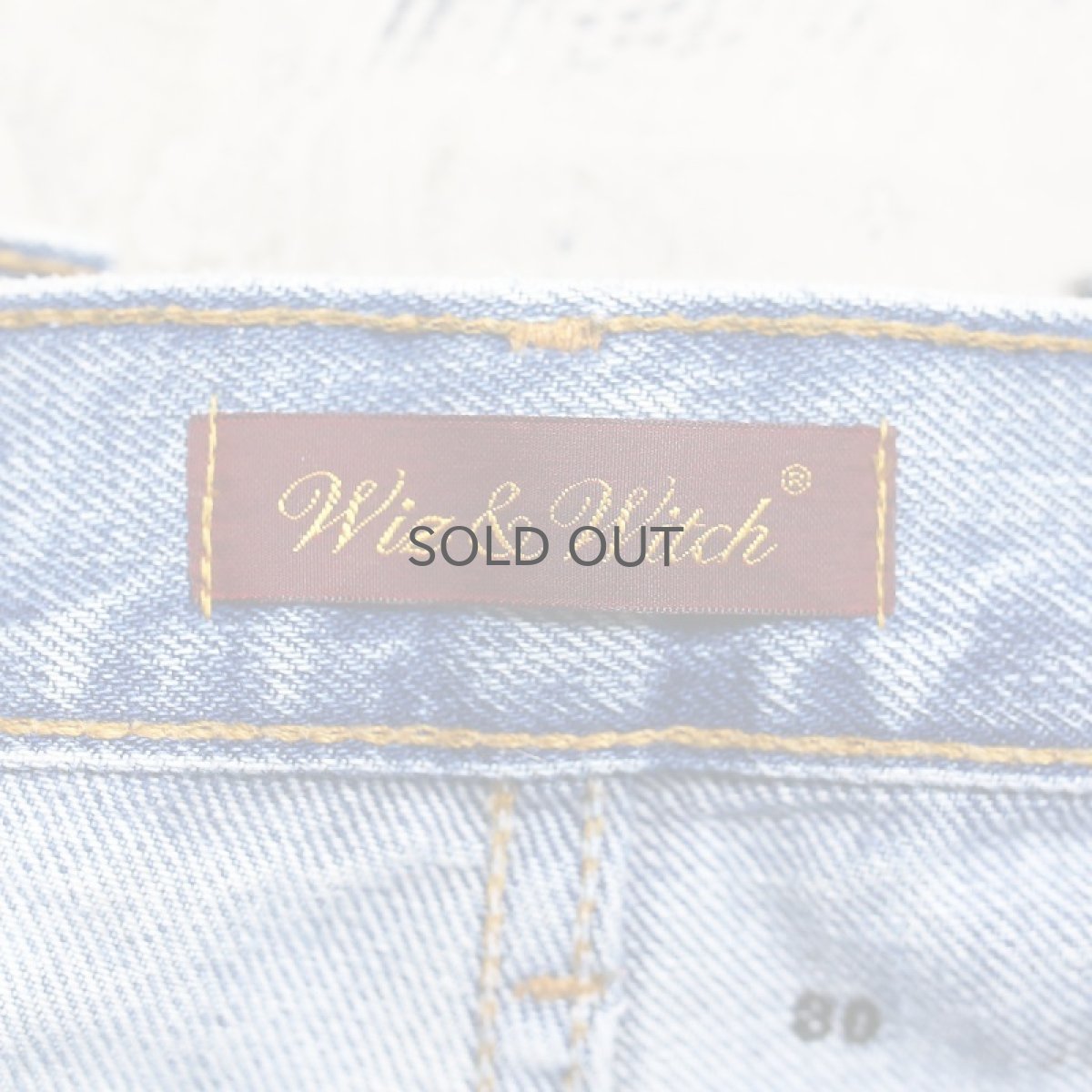 画像8: 【Wiz&Witch】"DIRTY BEAUTIFUL" CRUST ART JEANS/ W30 (8)