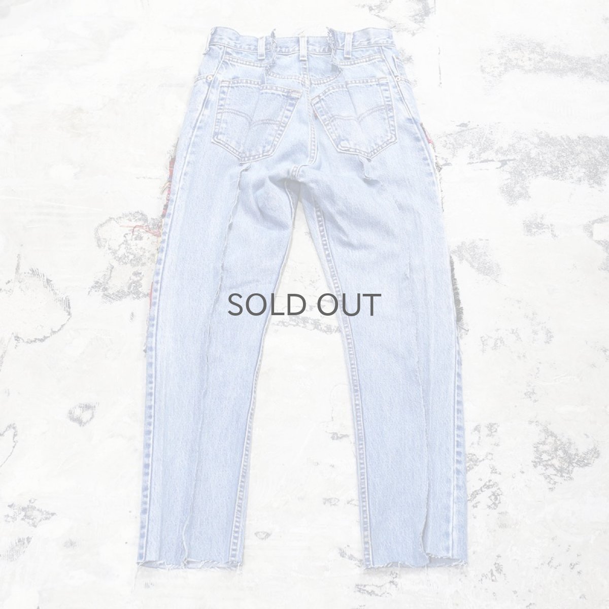 画像2: 【Wiz&Witch】"DIRTY BEAUTIFUL" CRUST ART JEANS/ W30 (2)