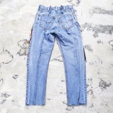 画像2: 【Wiz&Witch】"DIRTY BEAUTIFUL" CRUST ART JEANS/ W30 (2)