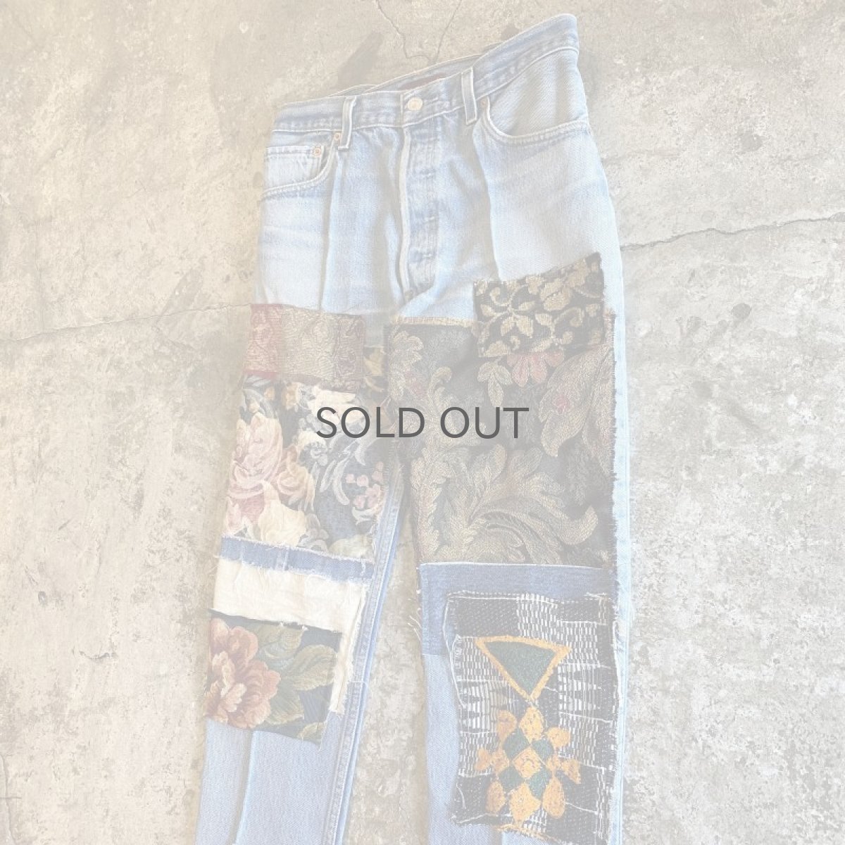 画像4: 【Wiz&Witch】"DIRTY BEAUTIFUL" GOBELIN CRUST JEANS / W29 (4)