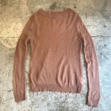 画像1: DAMAGE DESIGN COLOR MOHAIR KNIT / Ladies M (1)