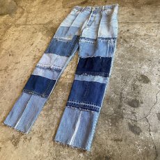 画像3: 【Wiz&Witch】"DIRTY BEAUTIFUL" DENIM PATCHWORK PANTS / W29 (3)