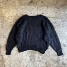 画像2: SPANGLE FLOWERS DESIGN MOHAIR KNIT / Ladies M (2)