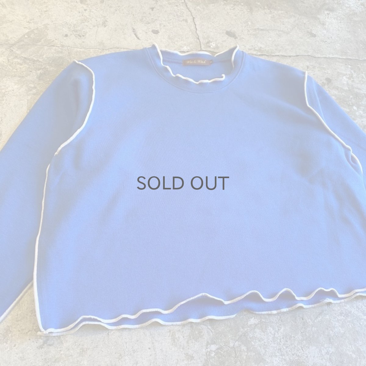 画像4: 【Wiz&Witch】"OUT STITCH" WIDE SWEAT / OS (4)